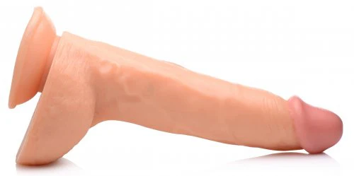 Master Cock Beefy Brad 9" Dildo with Balls - Light - Image 6