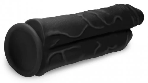Master Cock Double Stuffer 10" Double Pecker Dildo - Black - Image 7
