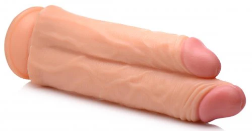Master Cock Double Stuffer 10" Double Pecker Dildo - Light - Image 5