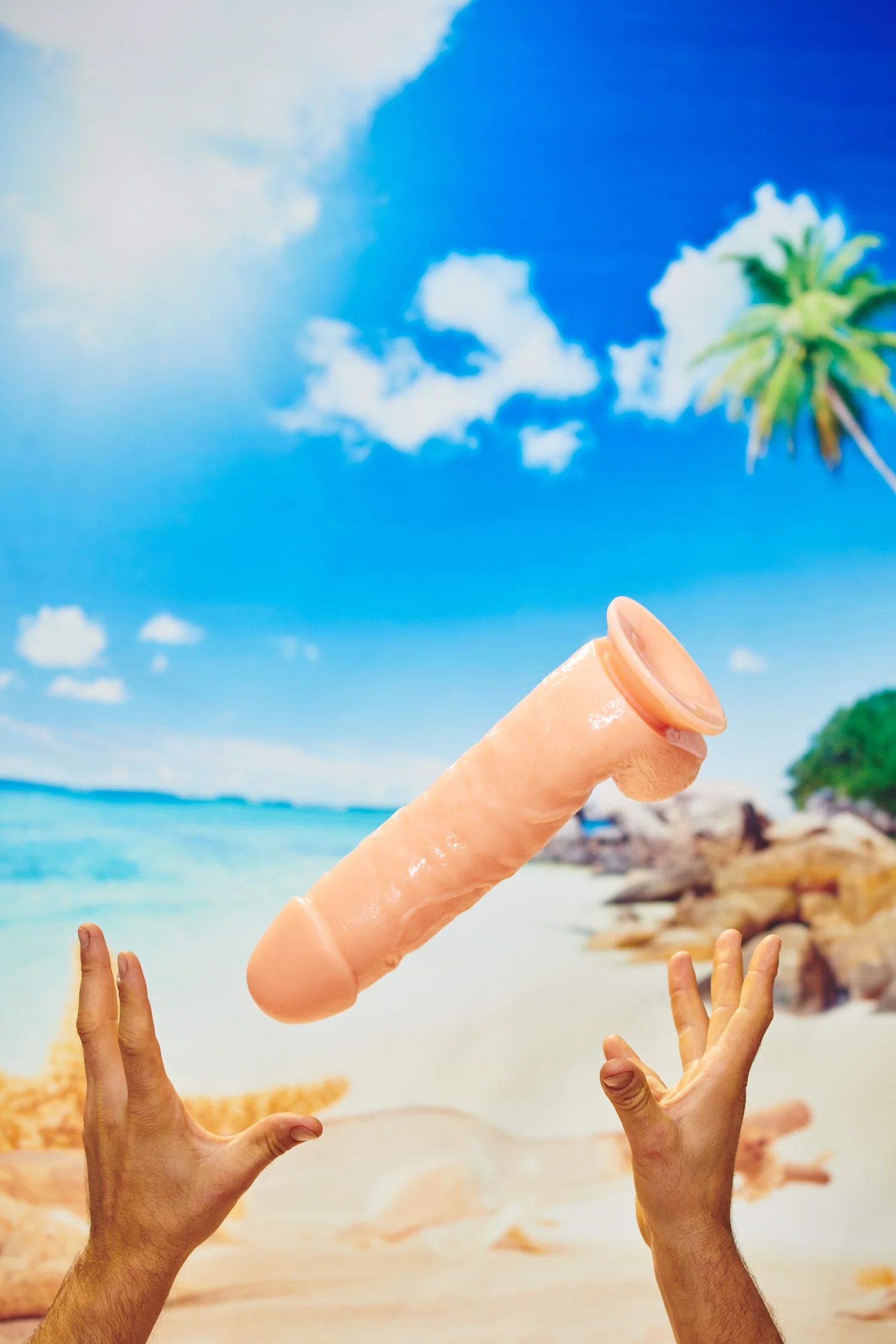 Master Cock The Forearm 13 Inch Dildo with Suction Base Flesh - Image 7