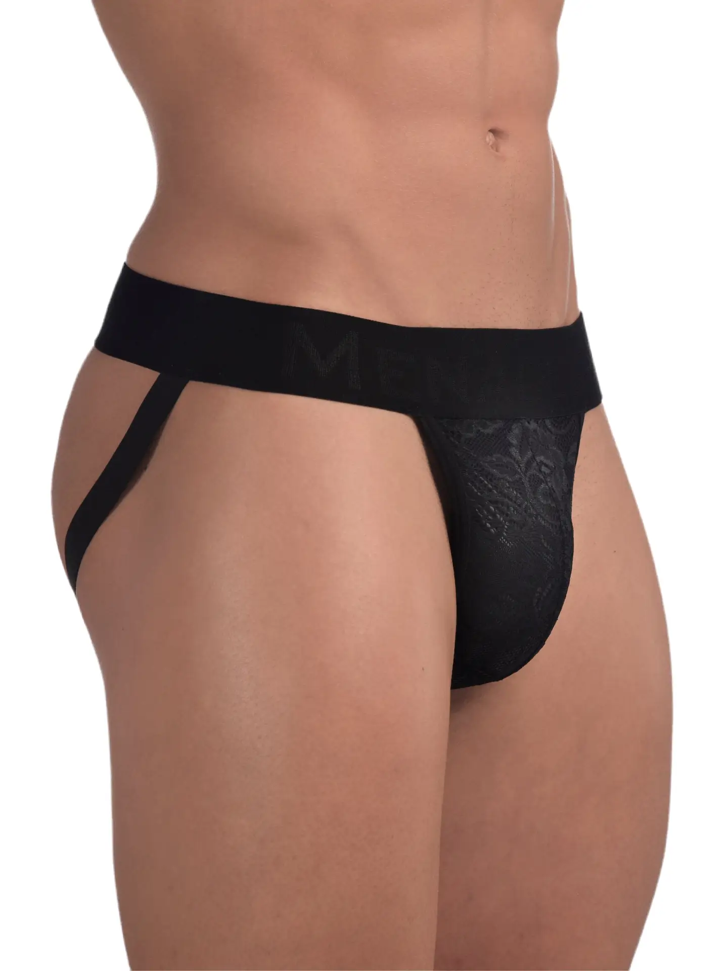 Menagerie Intimates Band Overt Black Rose Jockstrap - Image 5