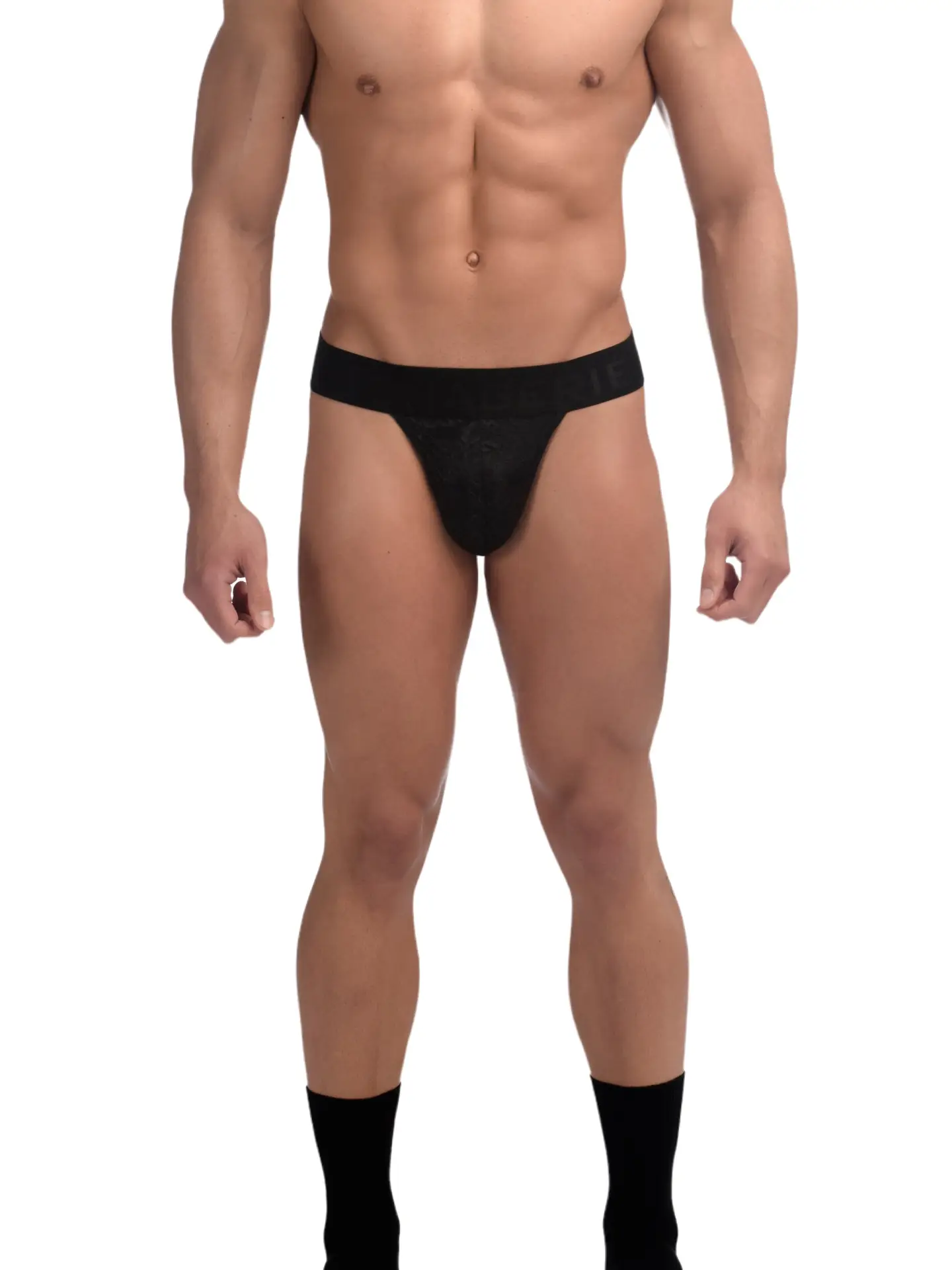 Menagerie Intimates Band Overt Black Rose Jockstrap - Image 6