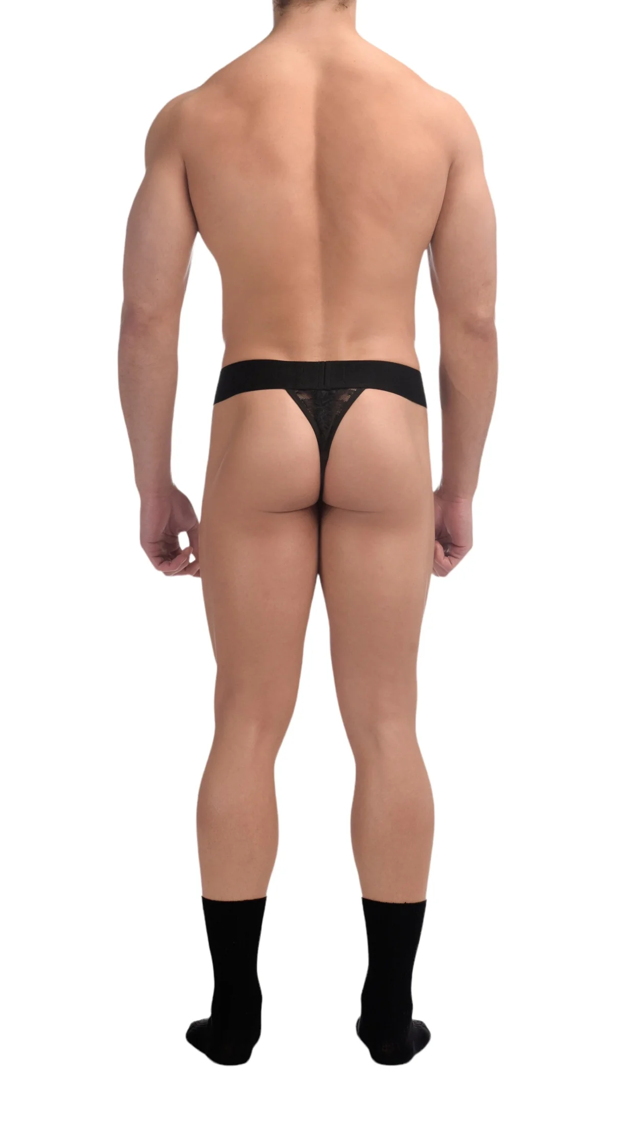 Menagerie Intimates Band Thong Black Rose - Image 8