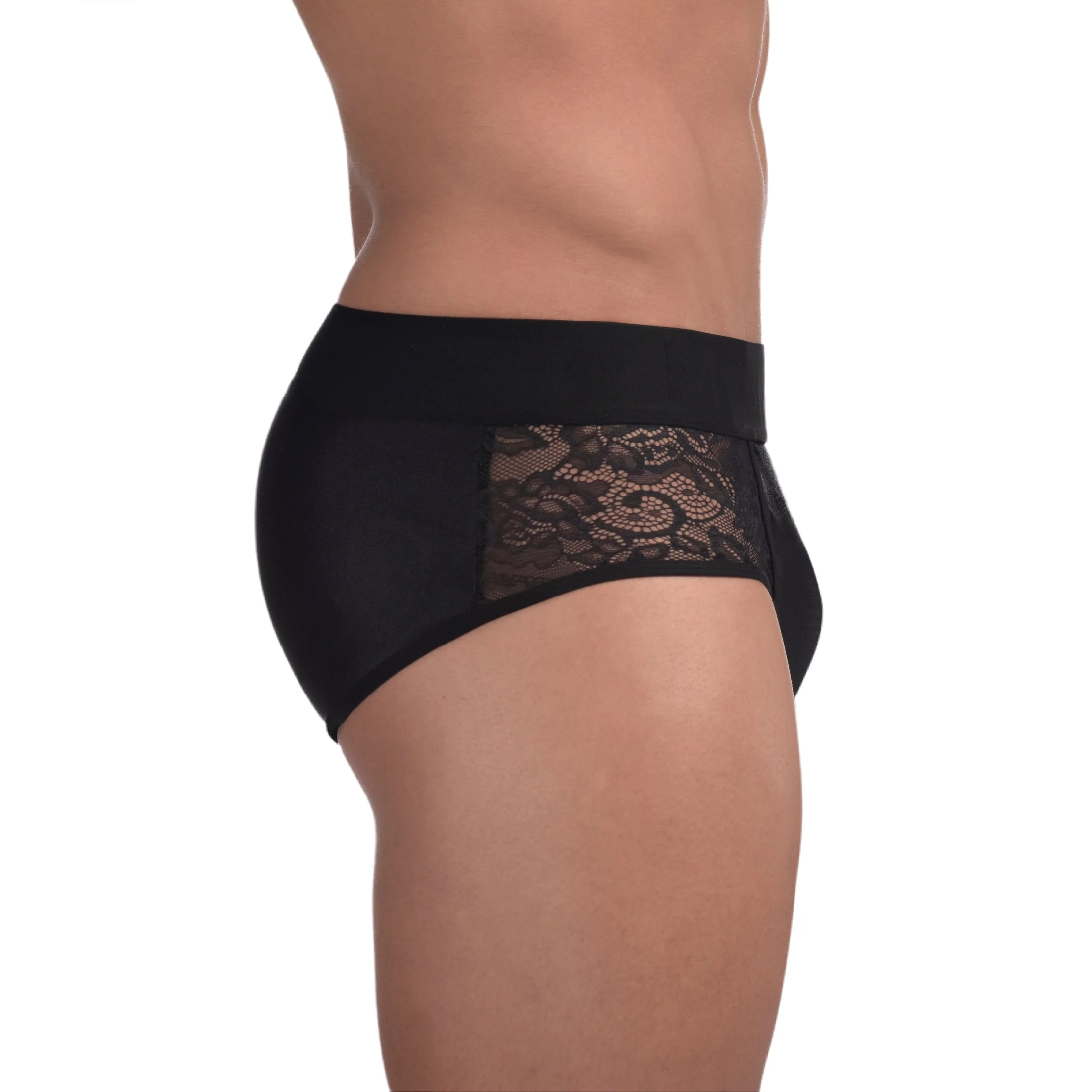 Menagerie Intimates Hip Brief Black Rose - Image 3