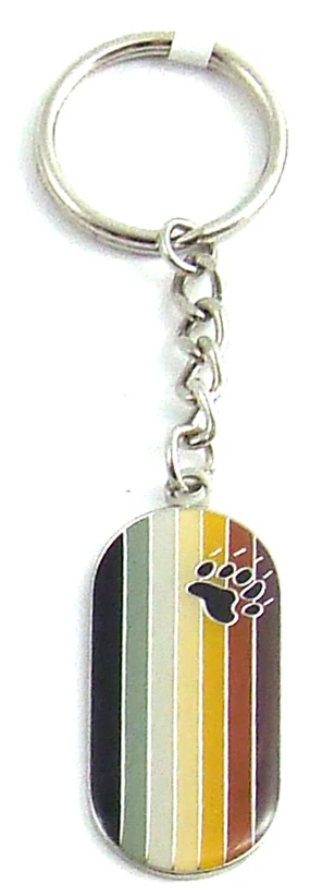 METAL BEAR FLAG KEY CHAIN - Image 2