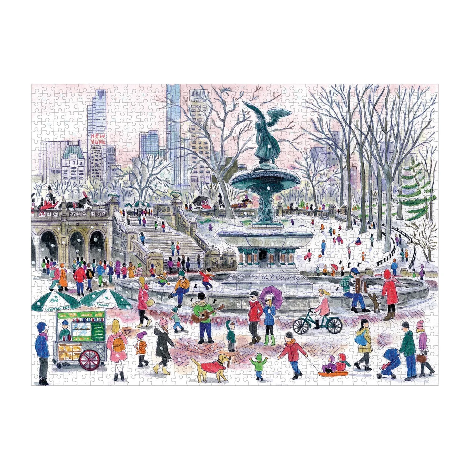 Michael Storrings Bethesda Fountain 1000 Piece Jigsaw Puzzle - Image 3