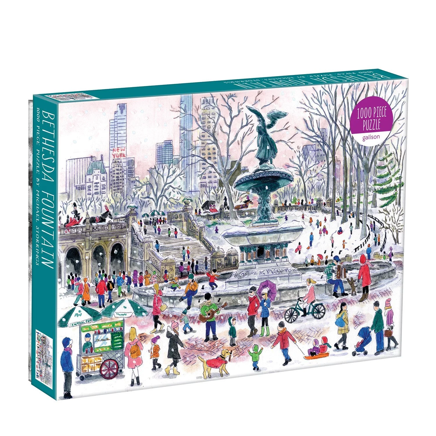 Michael Storrings Bethesda Fountain 1000 Piece Jigsaw Puzzle - Image 4