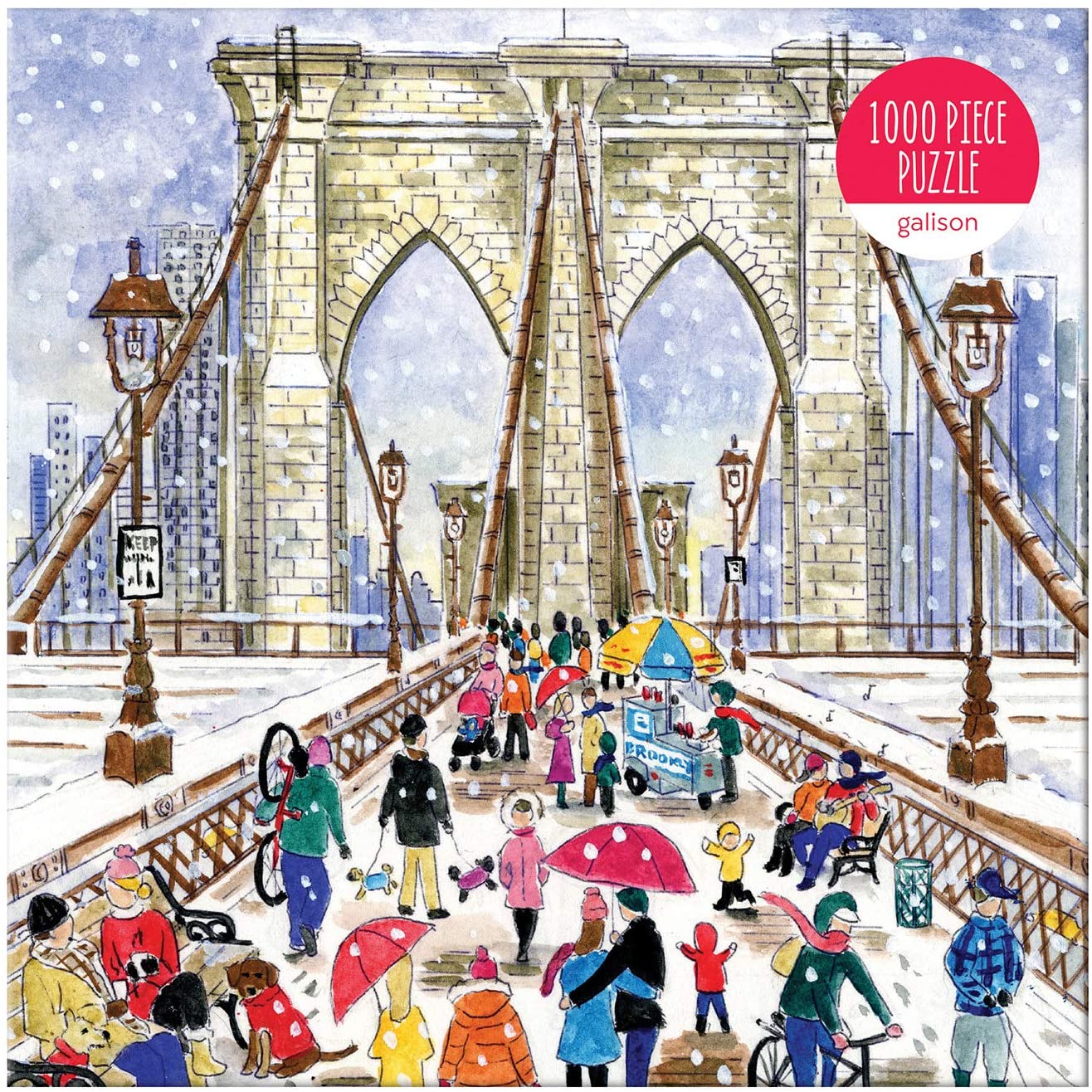 Michael Storrings Brooklyn Bridge Jigsaw Puzzle, 1000 Pieces - Image 3