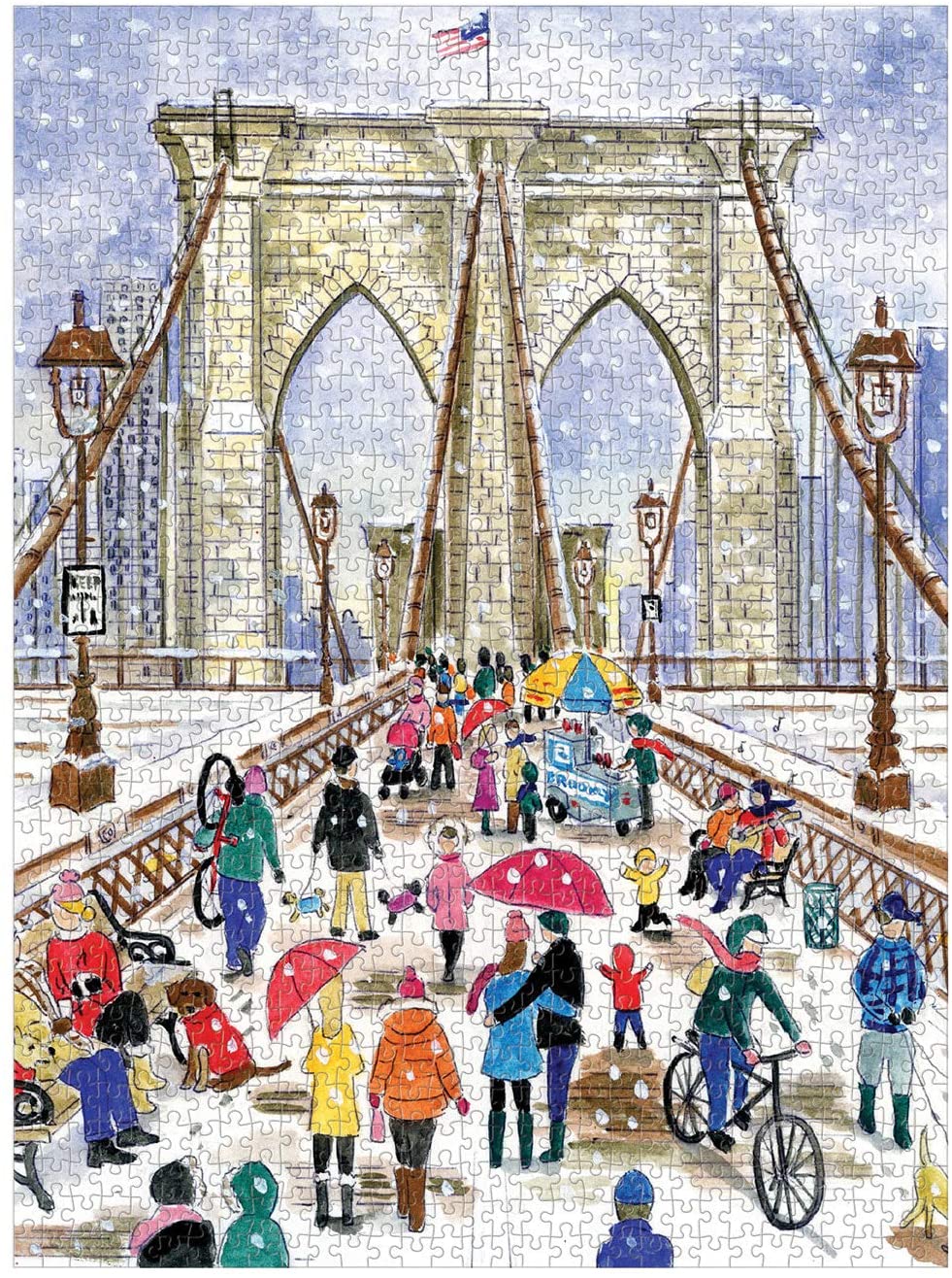 Michael Storrings Brooklyn Bridge Jigsaw Puzzle, 1000 Pieces - Image 4
