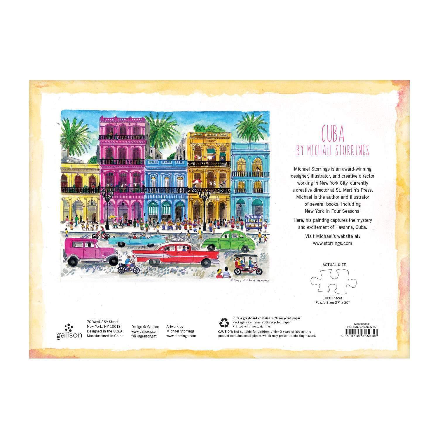 Michael Storrings Cuba 1000 Piece Jigsaw Puzzle - Image 7
