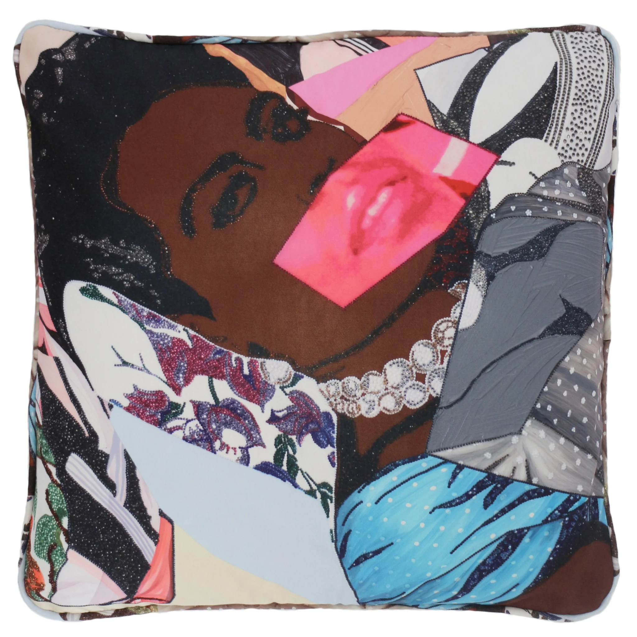 Mickalene Thomas Clarivel Centered Pillow for Henzel Studio - Image 3