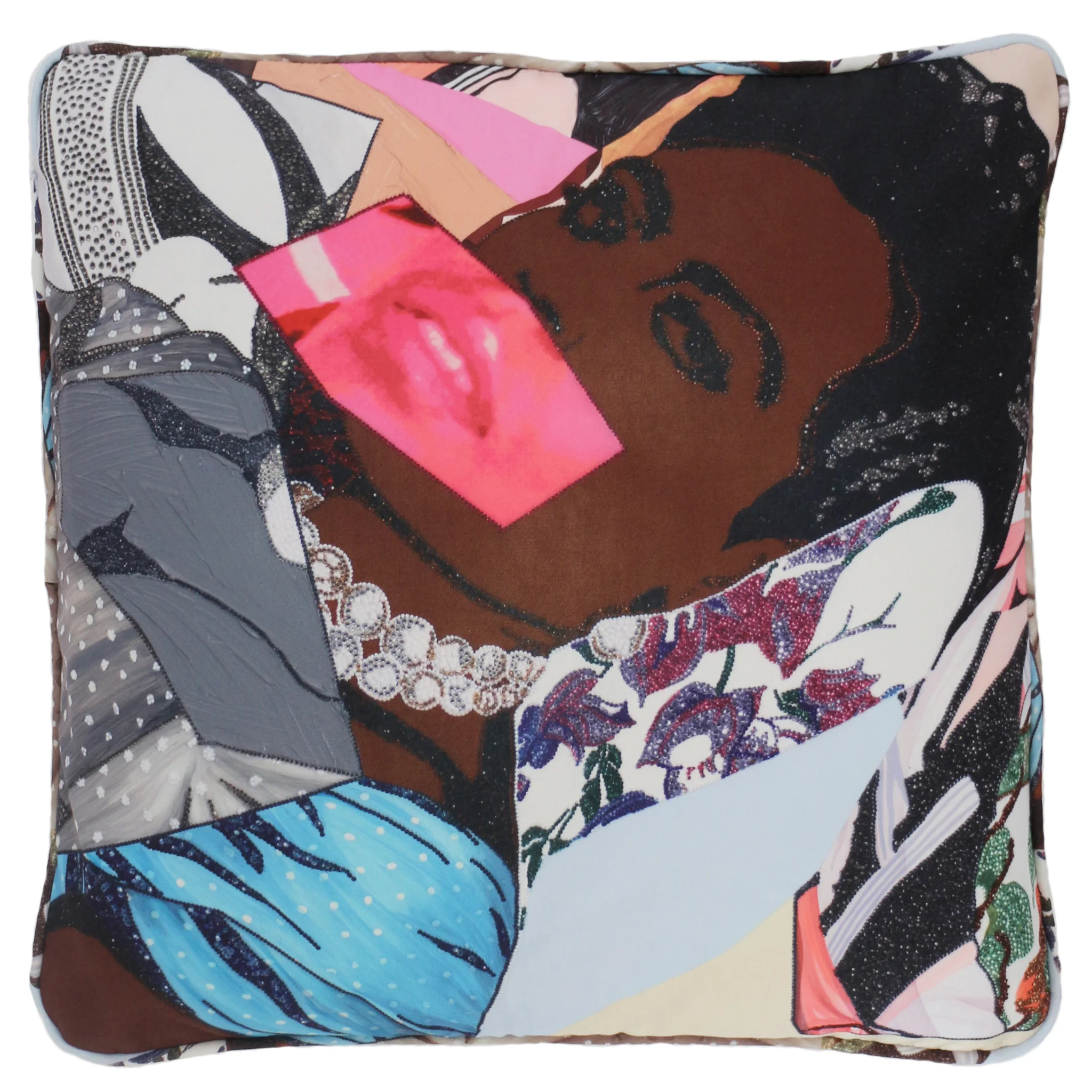 Mickalene Thomas Clarivel Centered Pillow for Henzel Studio - Image 4