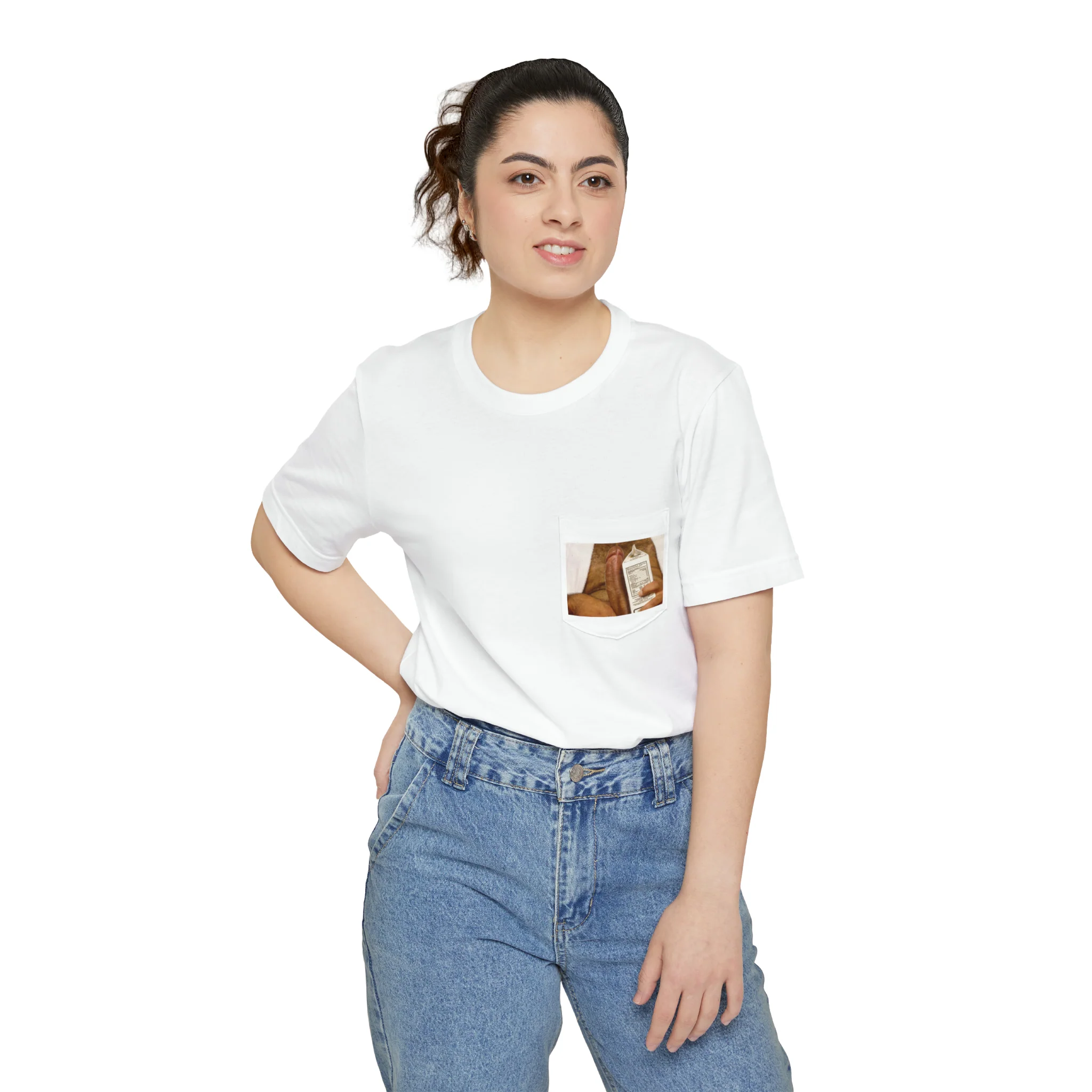 MILK ME: CHUCK X CULTUREEDIT POCKET T-SHIRT WHITE - SALE - Image 6