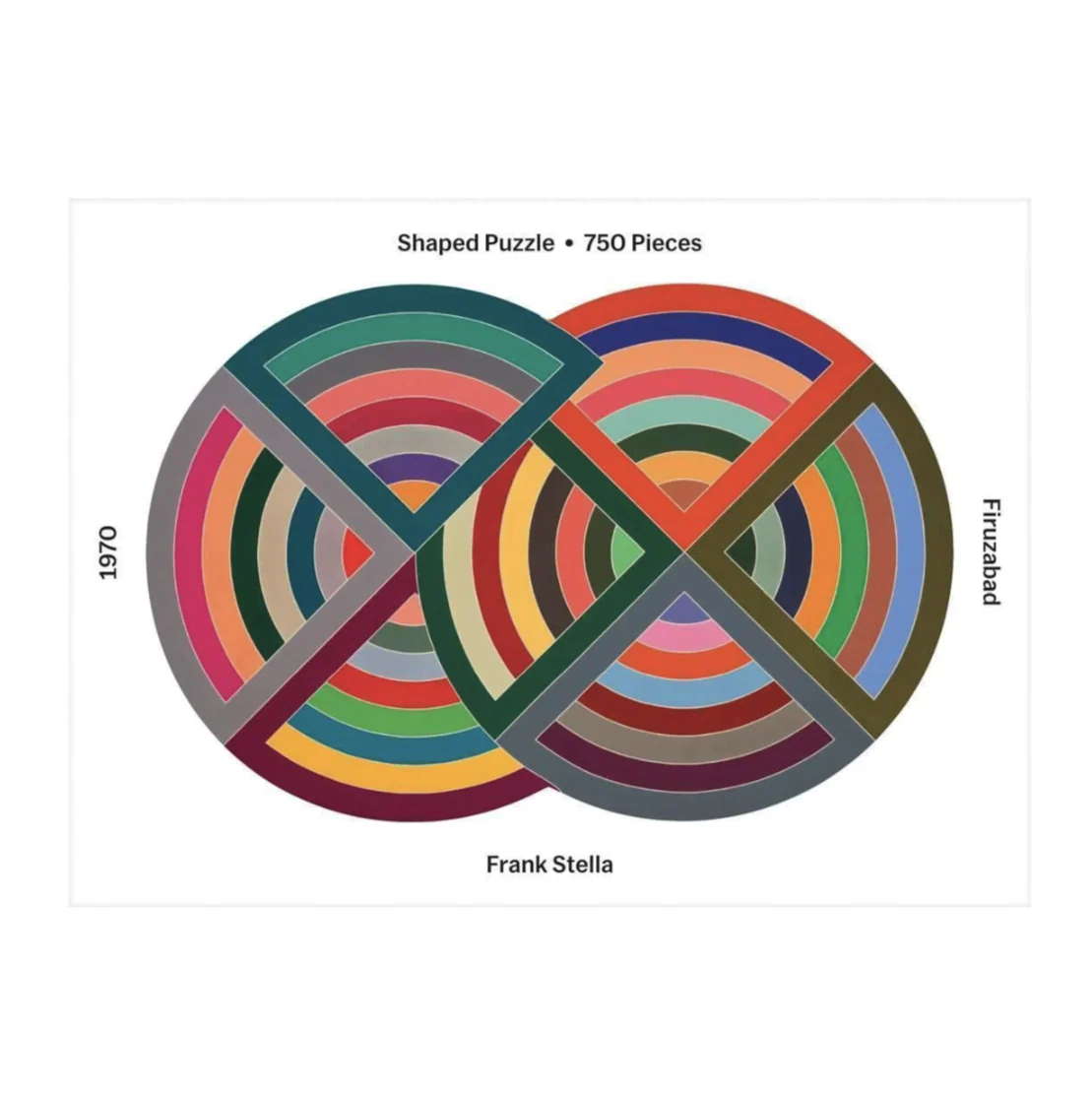 MoMA Frank Stella 750 Piece Shaped Jigsaw Puzzle - Image 3