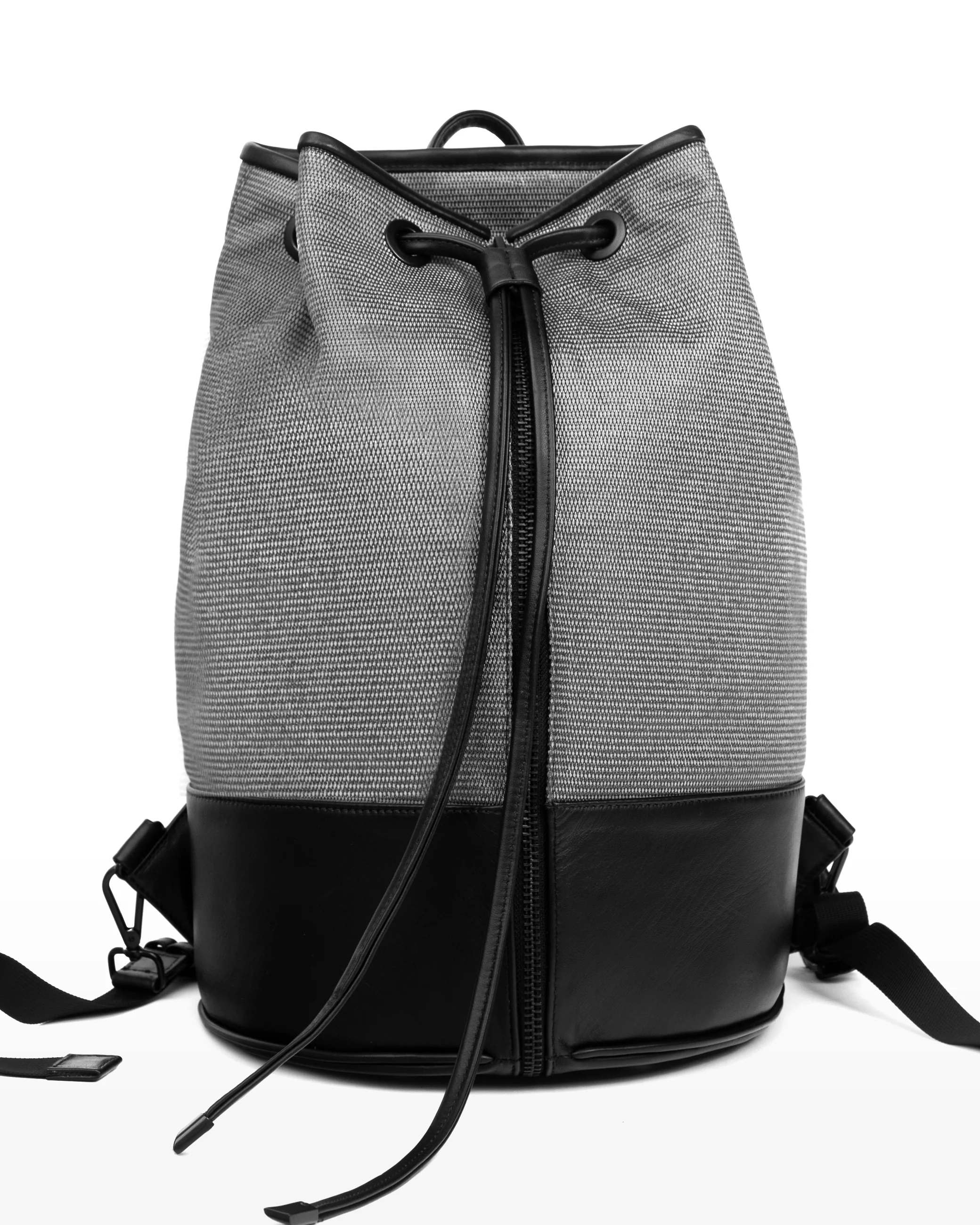 MORPHOSIX LUX UTILITY LEATHER BAG SILVER GRAPHITE - Image 2
