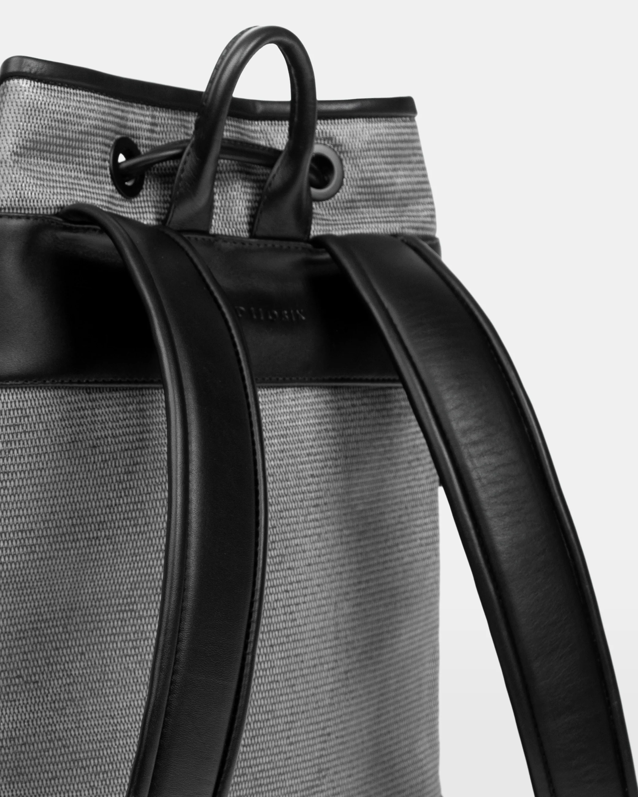 MORPHOSIX LUX UTILITY LEATHER BAG SILVER GRAPHITE - Image 6