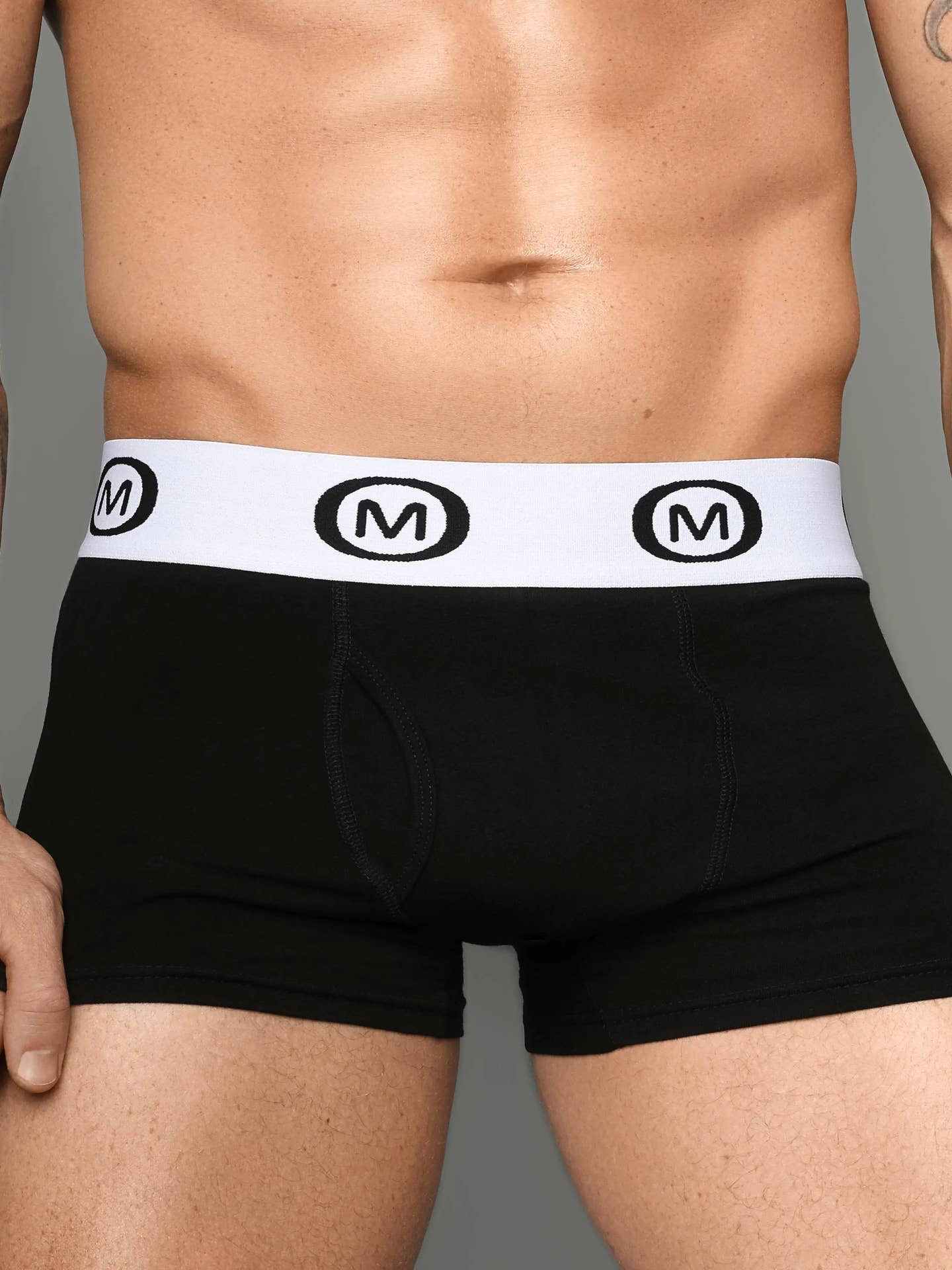 Mounderwear Cotton Boxer Brief Black - Image 3