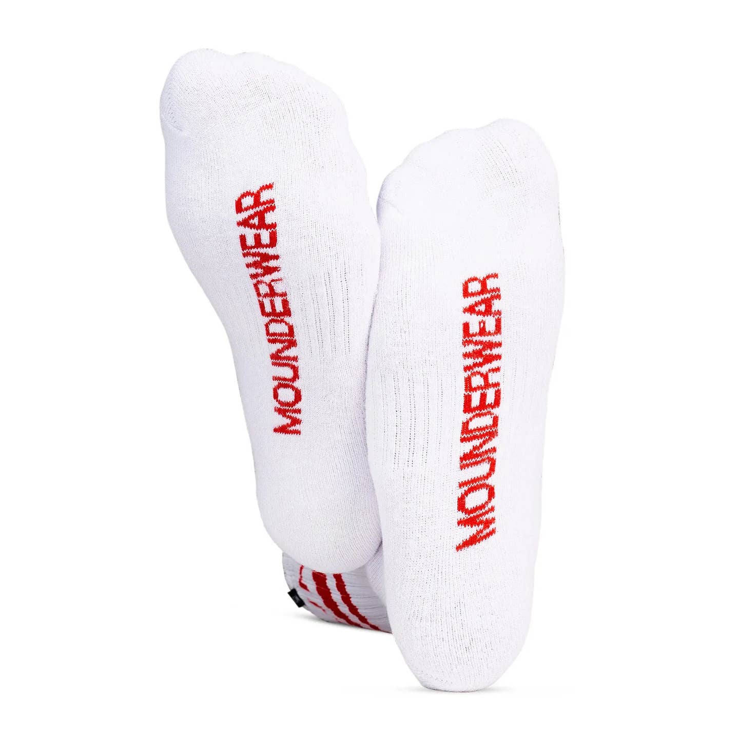 Mounderwear Stripe Athletic Crew Socks Red - Image 2