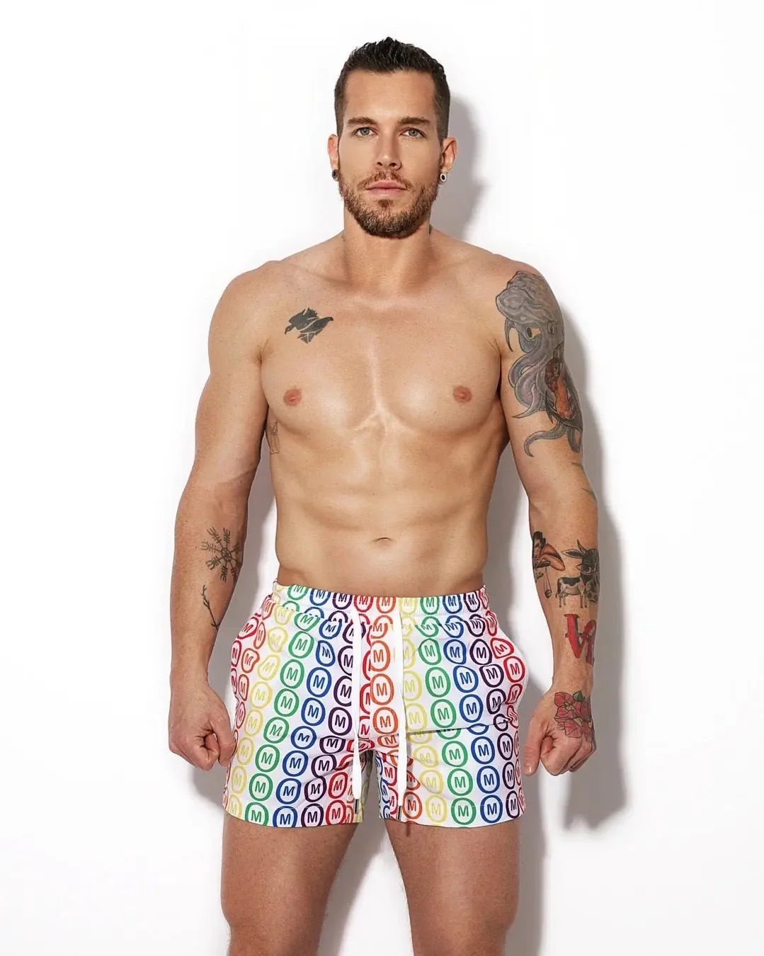Mounderwear Swim Short Pride White - Image 2