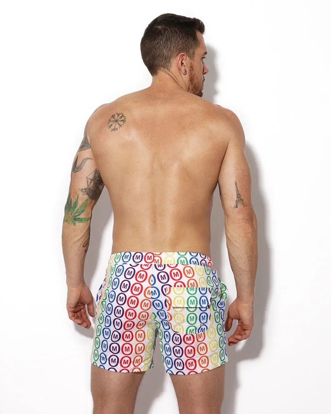 Mounderwear Swim Short Pride White - Image 3