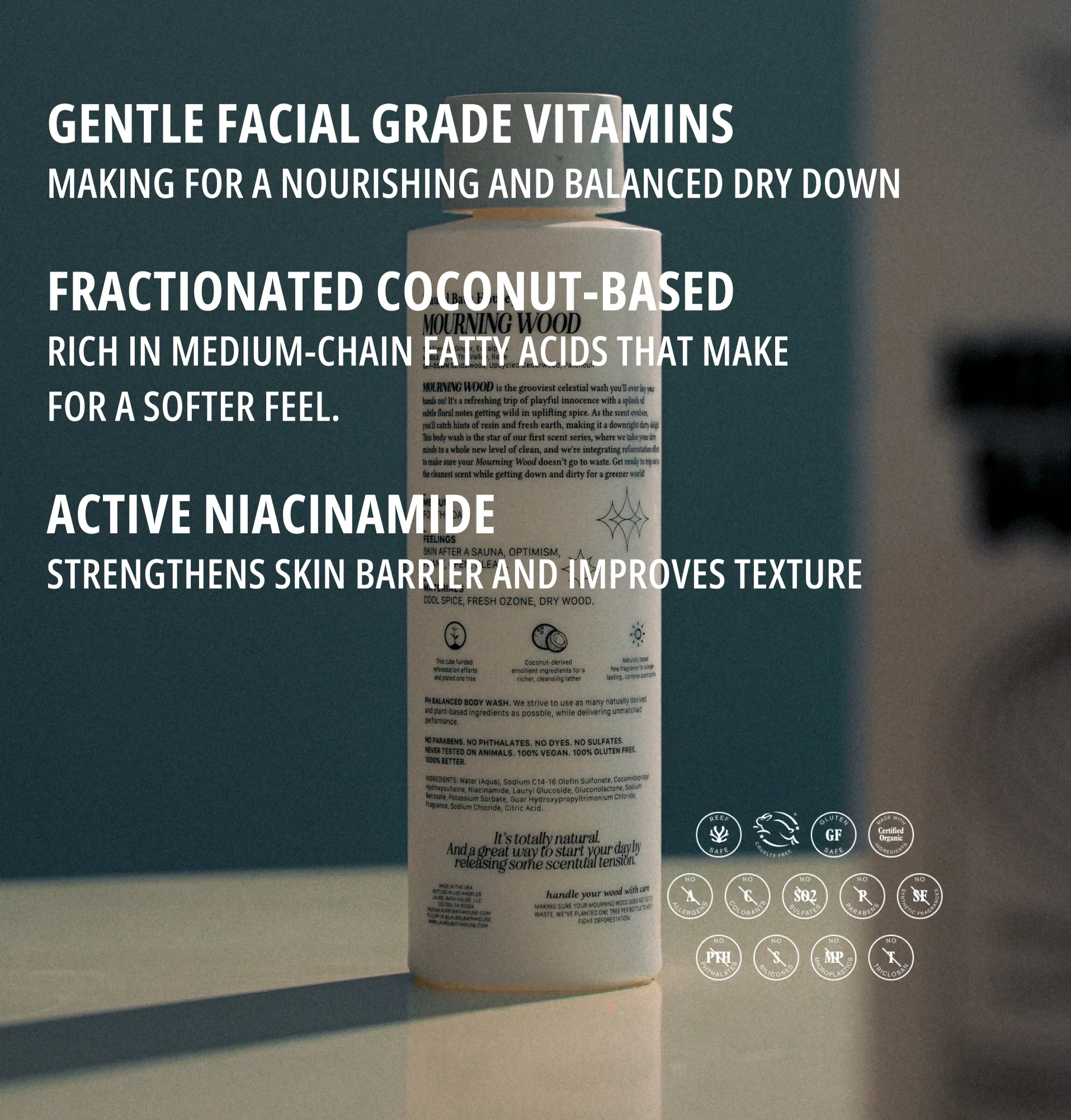 Mourning Wood body wash BY LAUREL BATH HOUSE - Image 3
