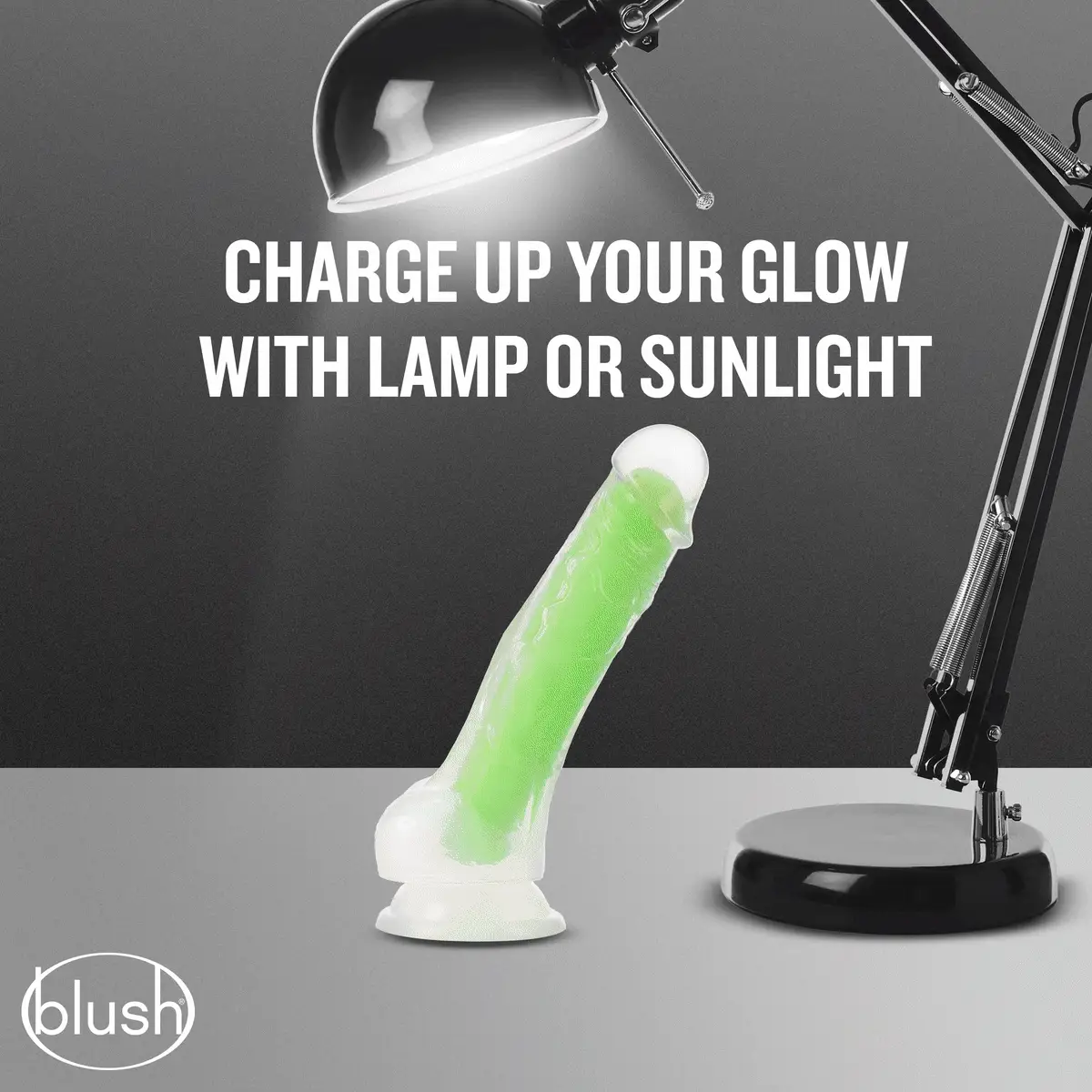 Neo Elite Glow In The Dark Neon Green 7.5-Inch Long Dildo - Image 8