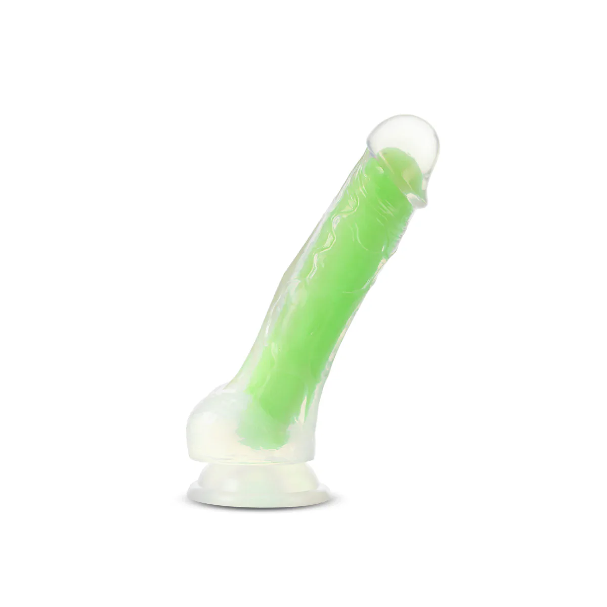 Neo Elite Glow In The Dark Neon Green 7.5-Inch Long Dildo - Image 9