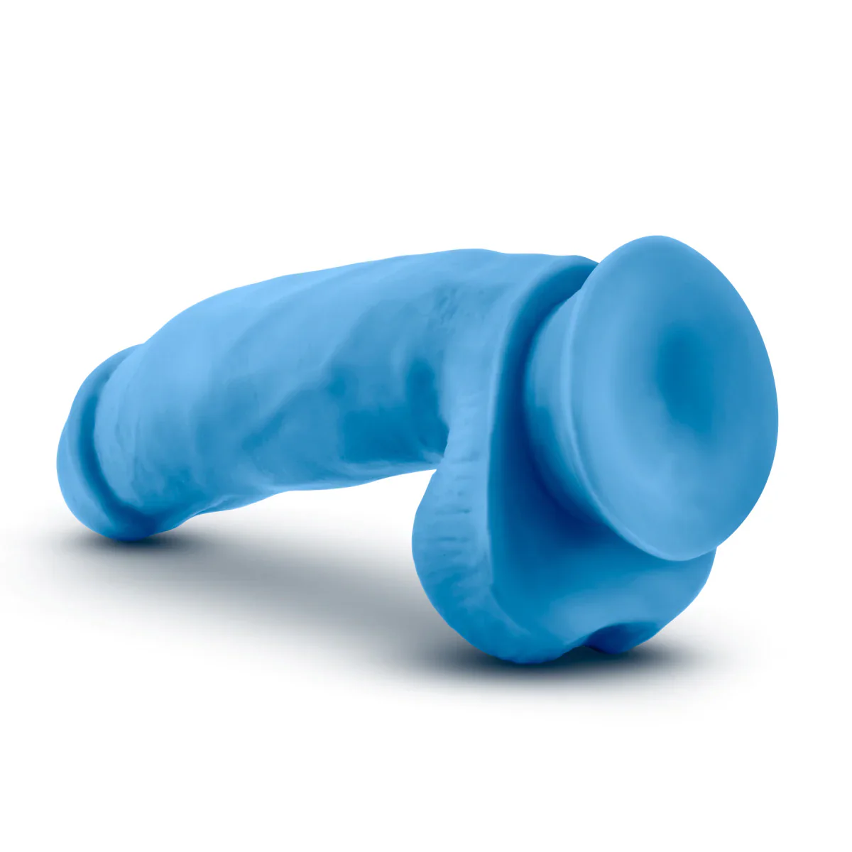 Neo Elite Neon Blue 7-Inch Long Dildo - Image 7