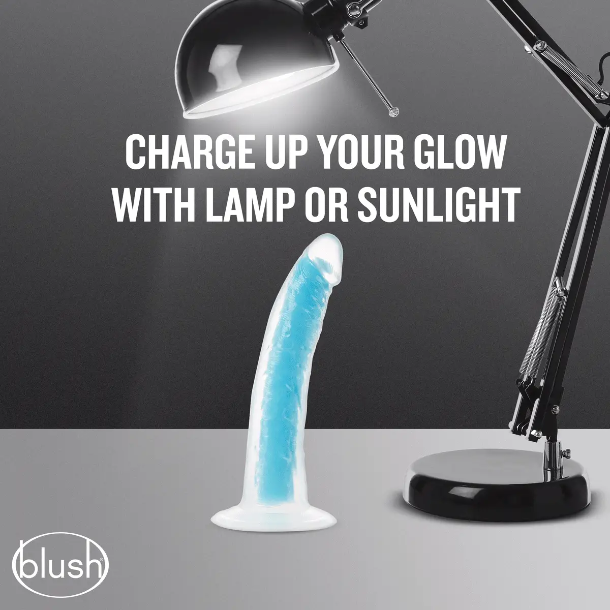 Neo Elite Prysm Glow In The Dark Neon Blue 7-Inch Dildo - Image 9