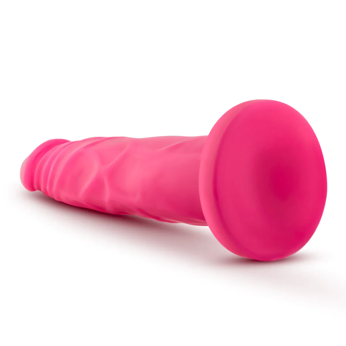Neo Realistic Neon Pink 7.5-Inch Long Dildo - Image 5