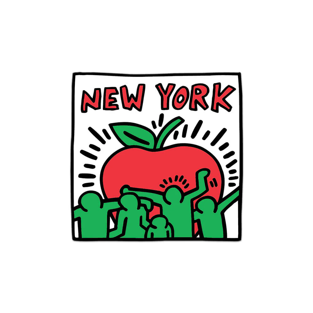 New York By Keith Haring - Die-Cut Sticker (Holidays)