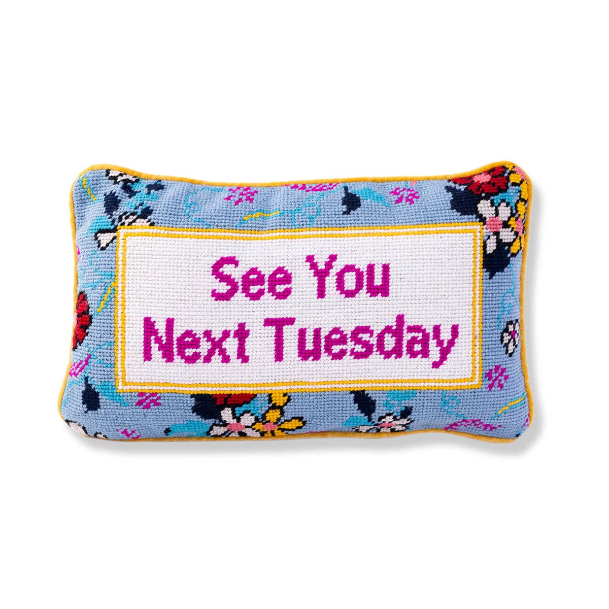 Next Tuesday Needlepoint Pillow - Image 2
