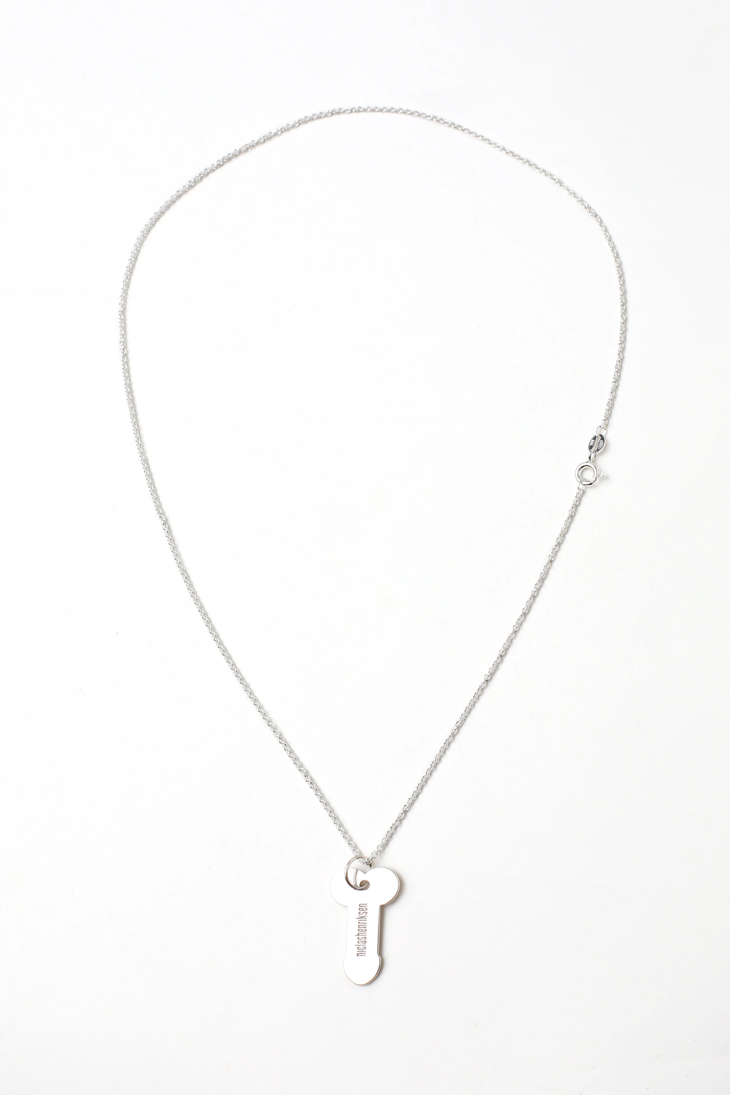 NICLAS HENRIKSEN THE D NECKLACE SILVER - Image 5