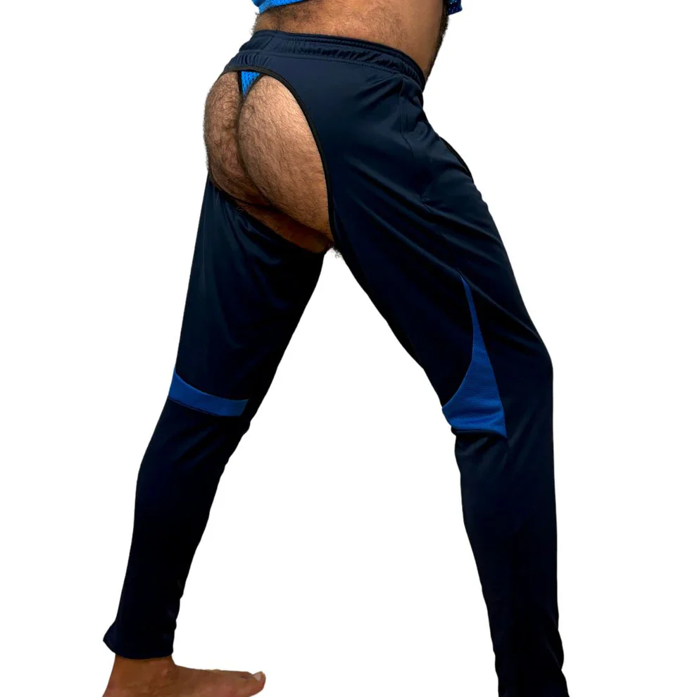 Nike Sport Black/Blue Chaps By SNEAKERMASK - Image 4
