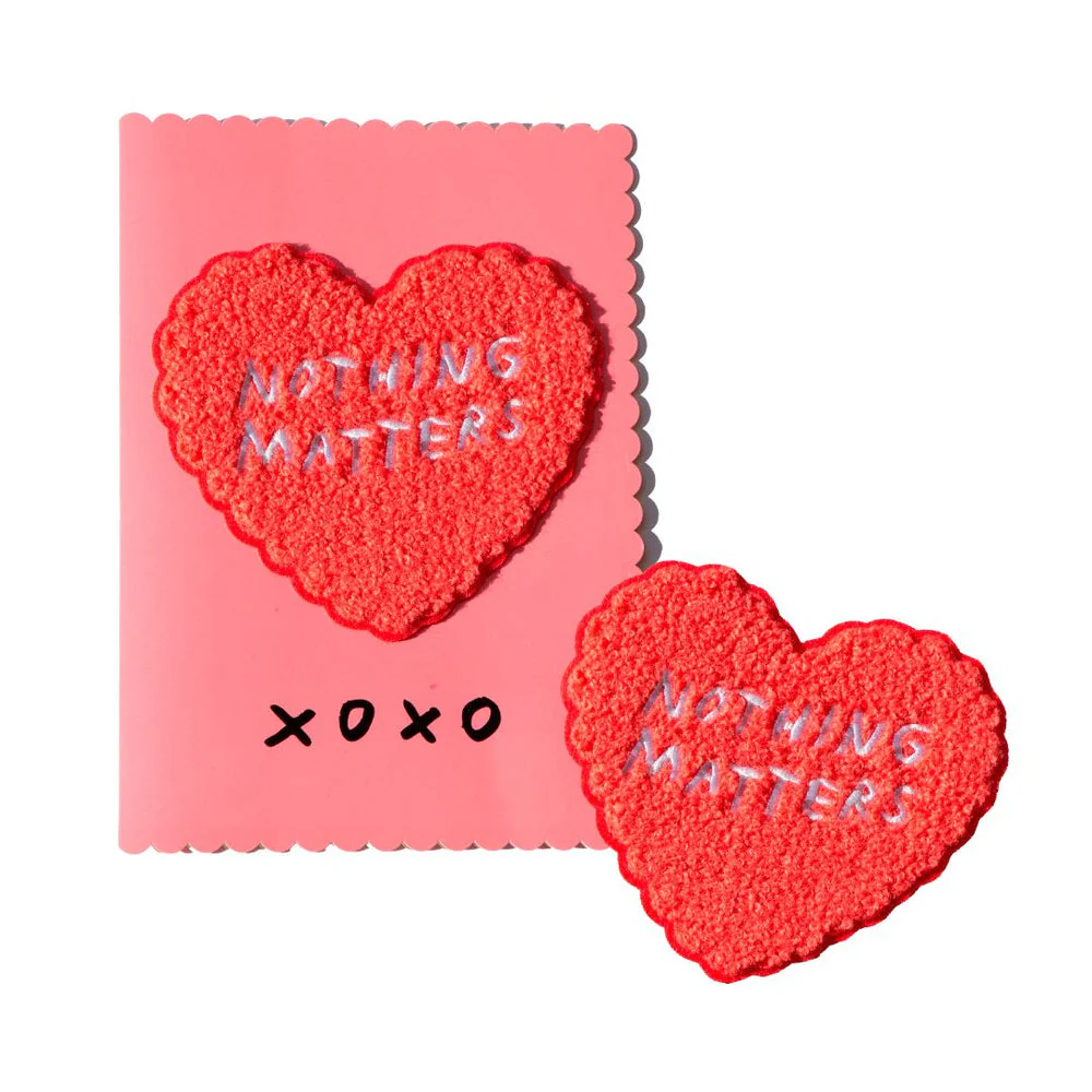 Nothing Matters Chenille Iron on Patch by Adam J. Kurtz x Third Drawer Down - Image 4