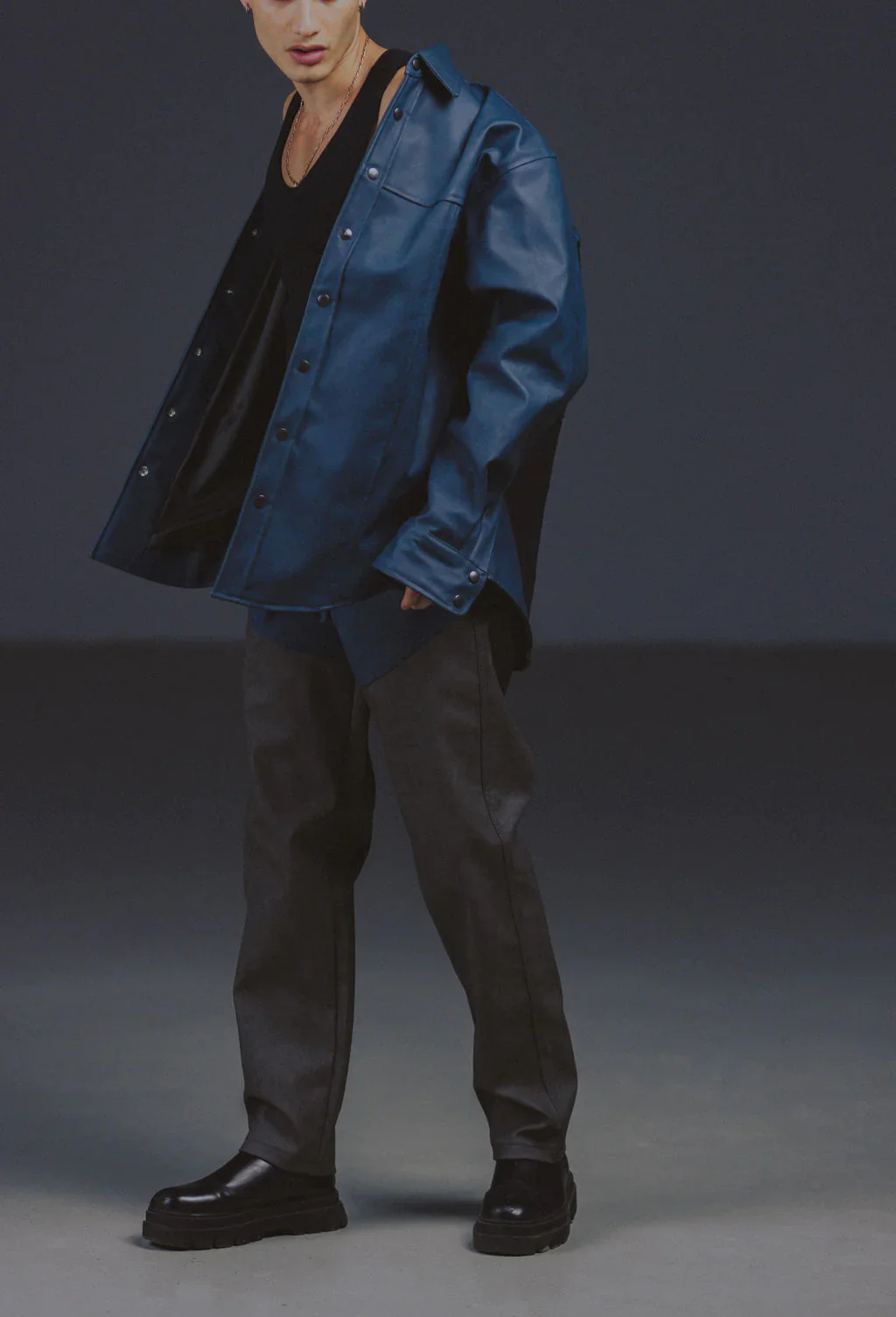 NUDD LABS PANEL JACKET BLUE/ BLACK - Image 3