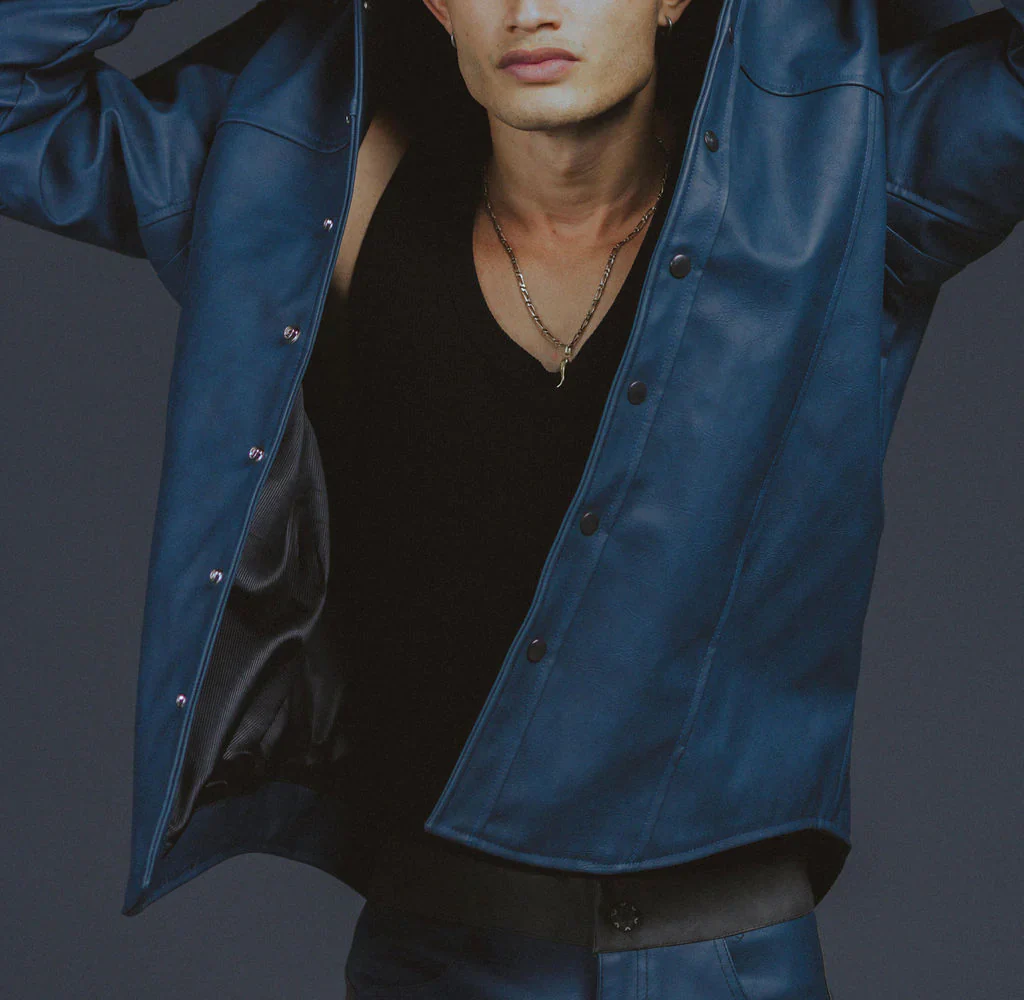 NUDD LABS PANEL JACKET BLUE/ BLACK - Image 4