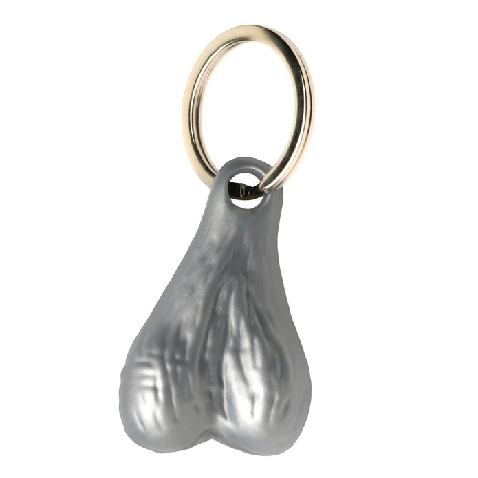 Big Ballers Nuts Keychain - Silver - Image 6