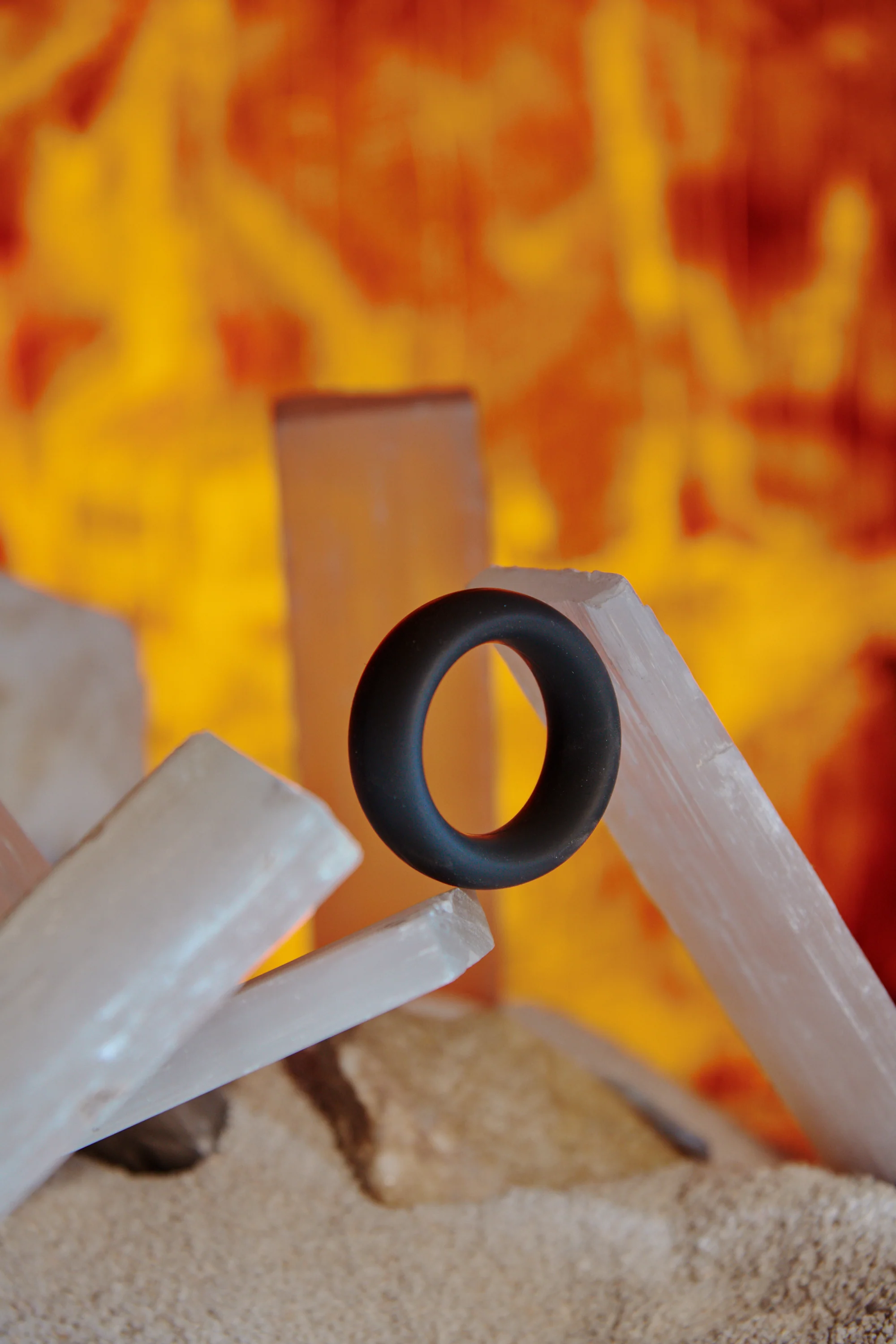 OptiMALE Silicone Cock Ring 35mm - Black