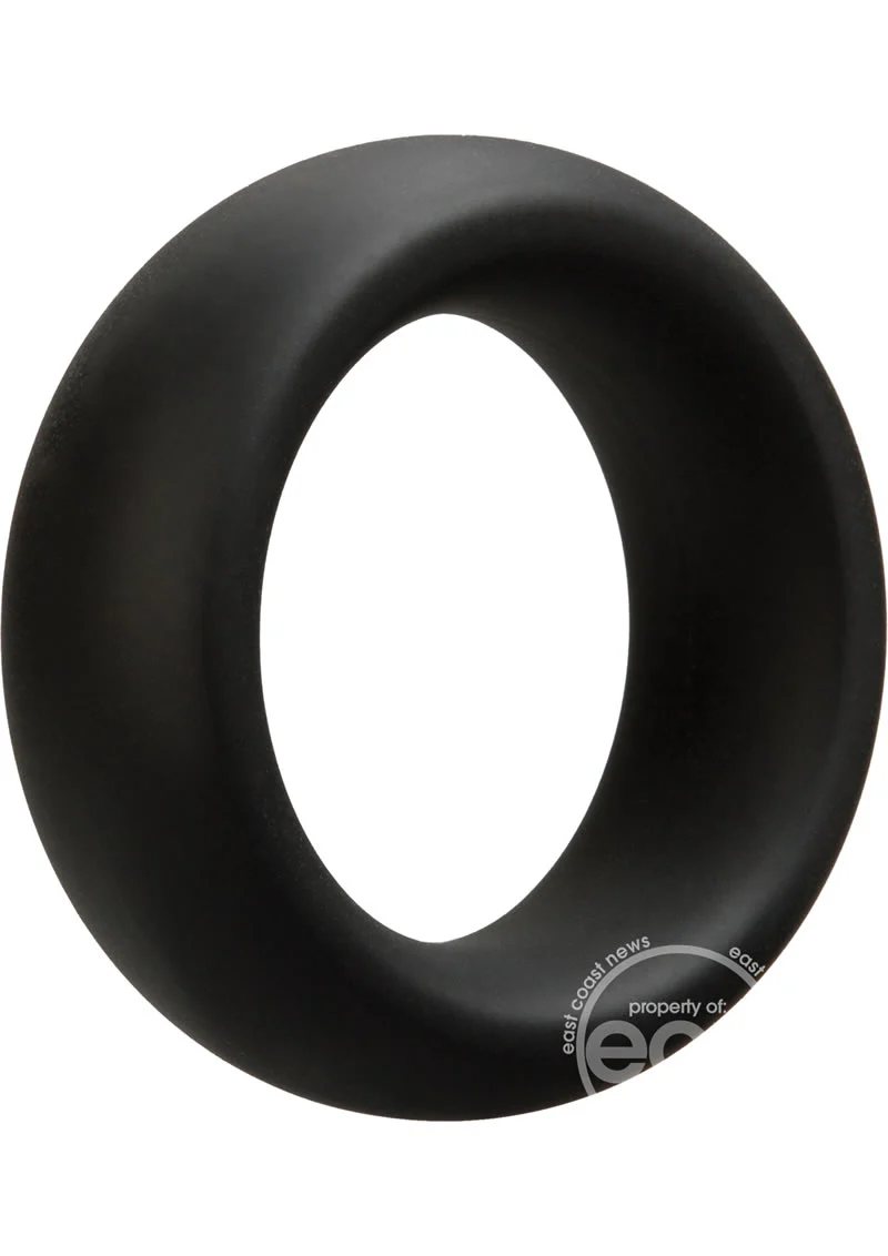 OptiMALE Silicone Cock Ring 35mm - Black - Image 3