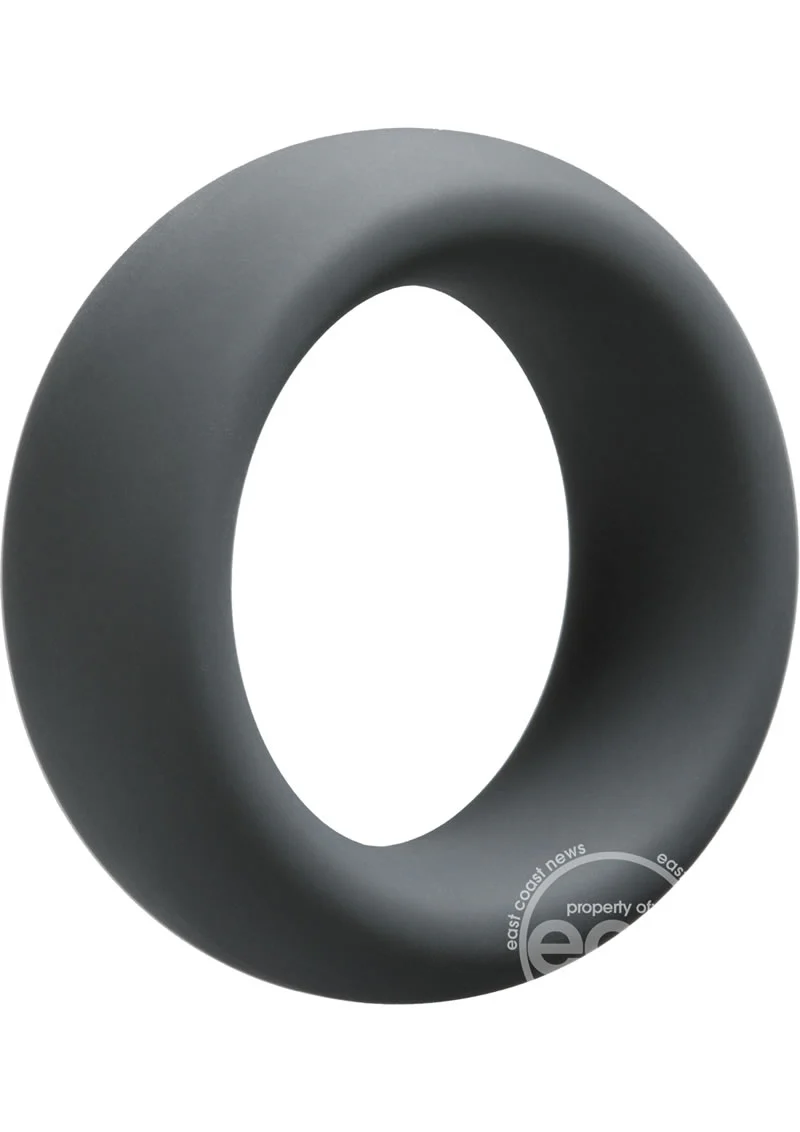 OptiMALE Silicone Cock Ring 35mm - Black - Image 4