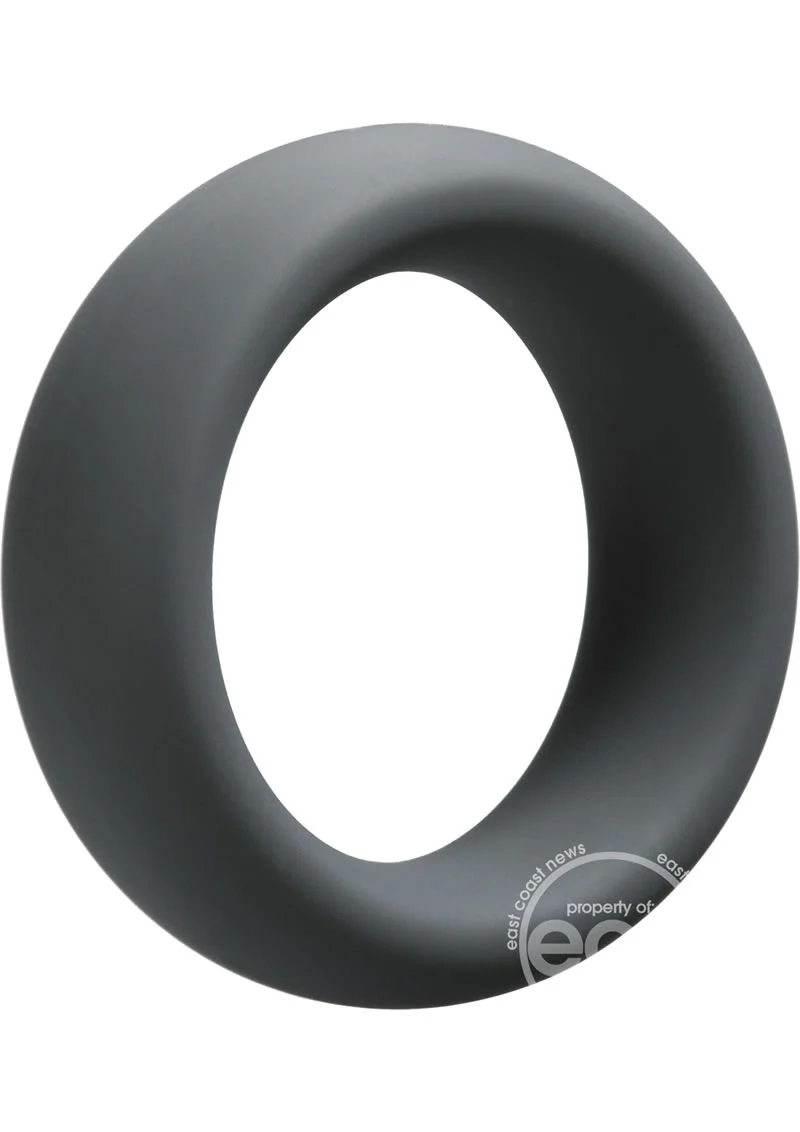 OptiMALE Silicone Cock Ring 40mm - Black - Image 4
