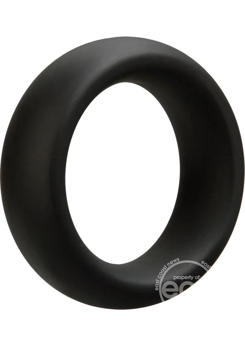OptiMALE Silicone Cock Ring 40mm - Black - Image 6