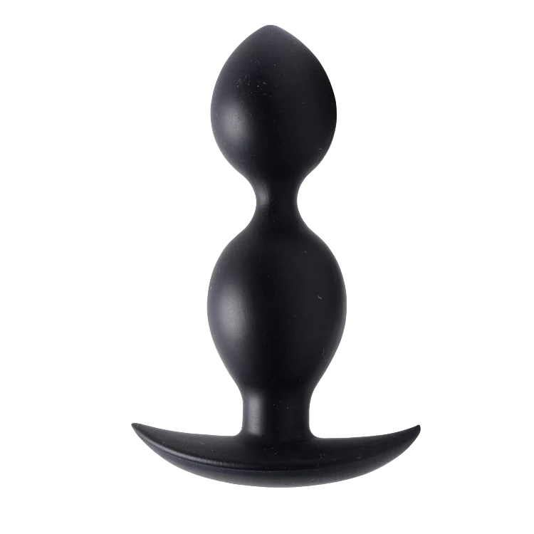 Orbs Steel Weighted Duotone Silicone Anal Plug - Image 2