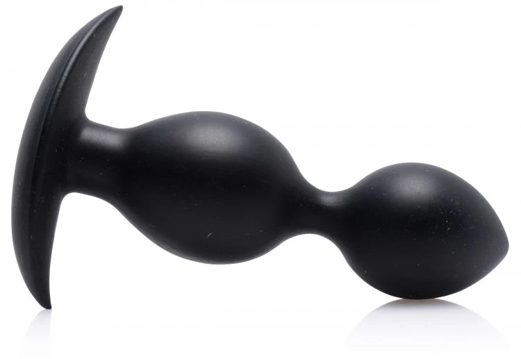 Orbs Steel Weighted Duotone Silicone Anal Plug - Image 3