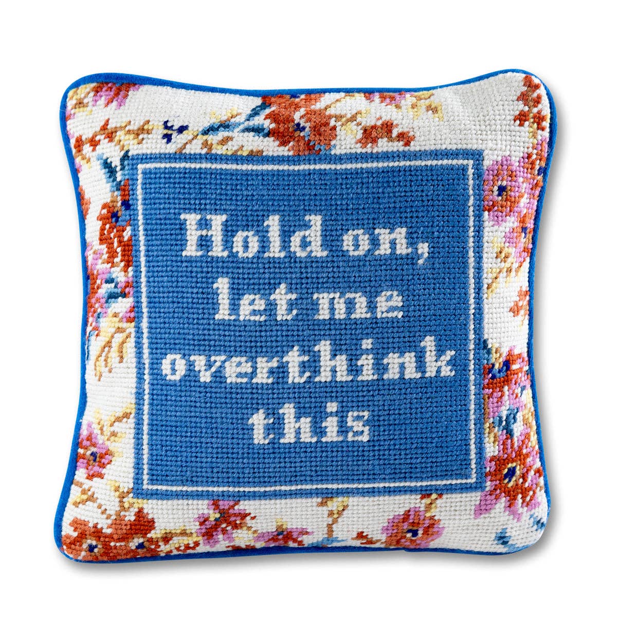 Overthink Needlepoint Pillow - Image 2