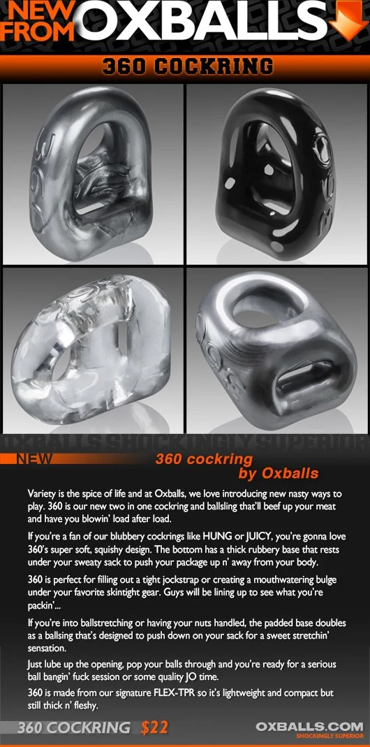 Oxballs 360 2-Way Cockring And Ballsling Night Edition - Image 13