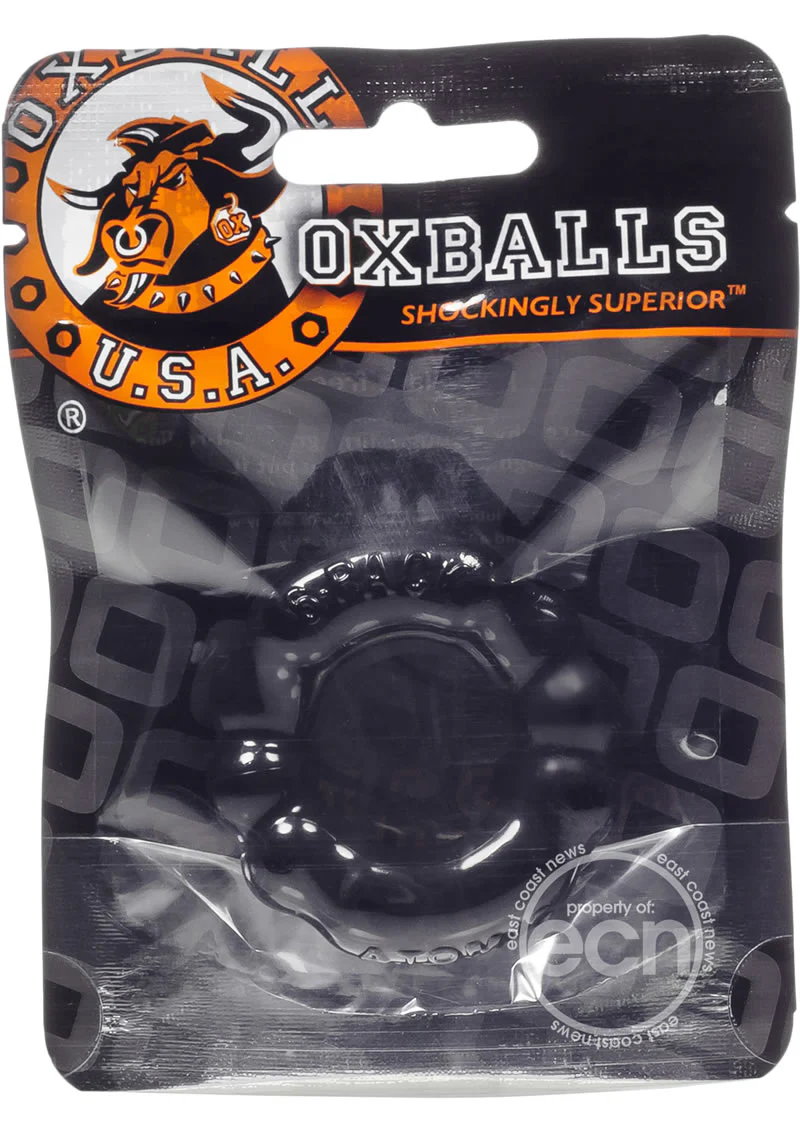 Oxballs Atomic Jock 'The 6 Pack' Sport Cock Ring - Black - Image 2