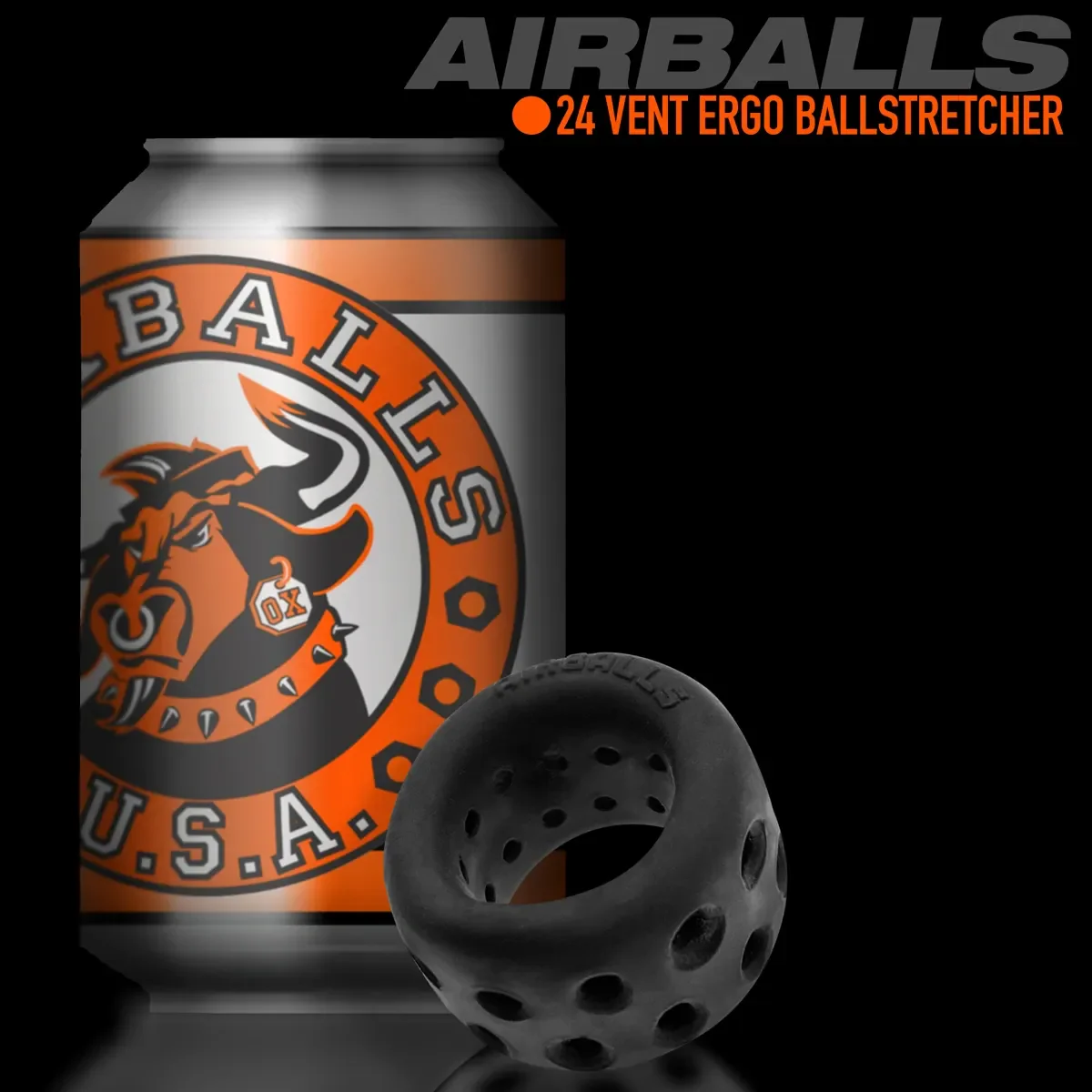 Oxballs Airballs Air-Lite Silicone Ballstretcher - Black Ice - Image 7