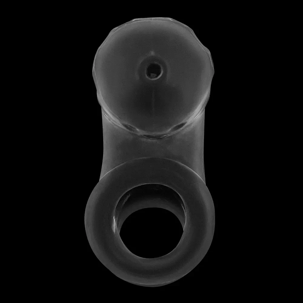 Oxballs Airlock Air-Lite Vented Silicone Chastity - Black Ice - Image 7